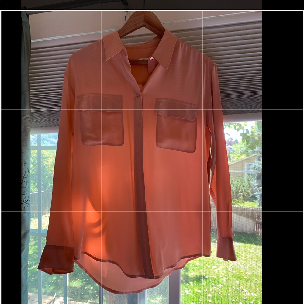 Equipment Femme Button Down Signature Blouse  M